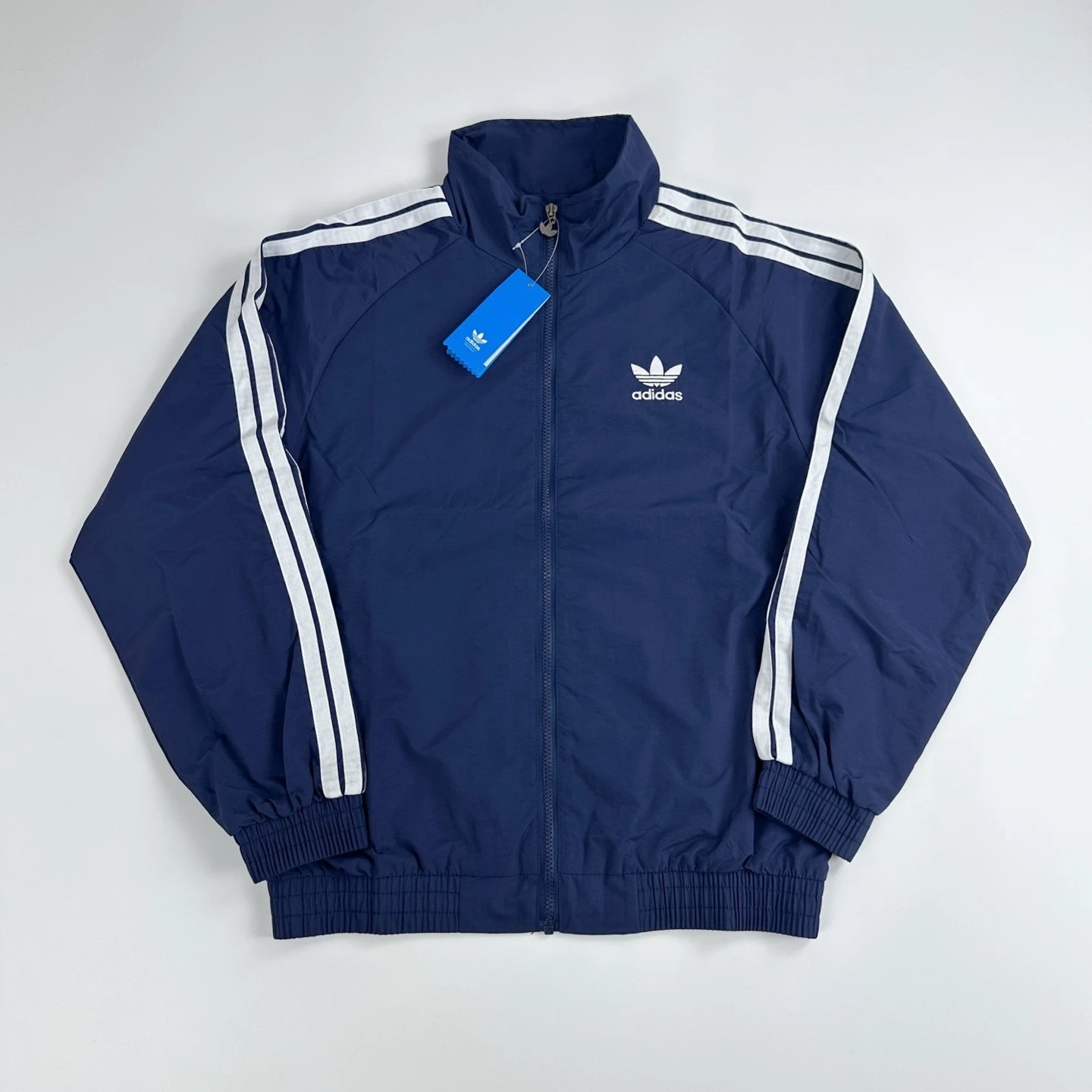 Adidas Windbreaker Black Hooded Jacket Outerwear - 7