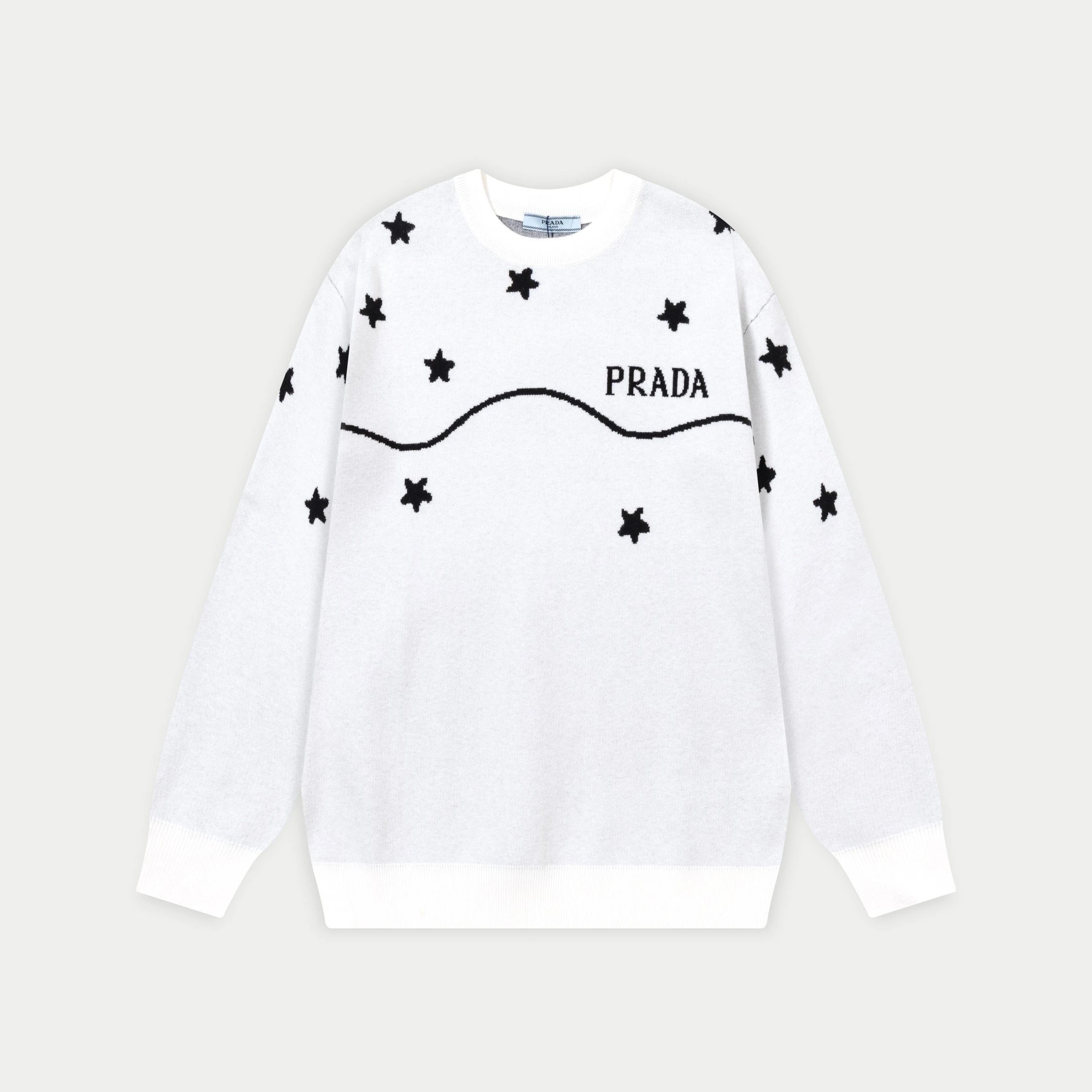 Gucci GG Pattern Knit Sweater White - 11