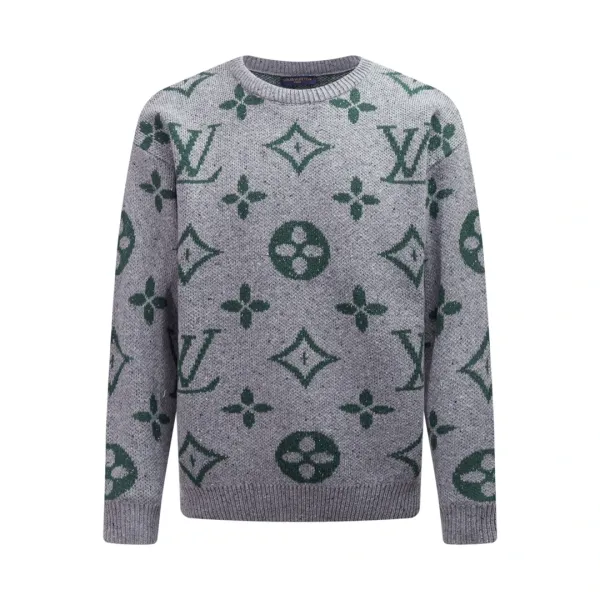 Gucci GG Monogram Knit Sweater Gray - 6