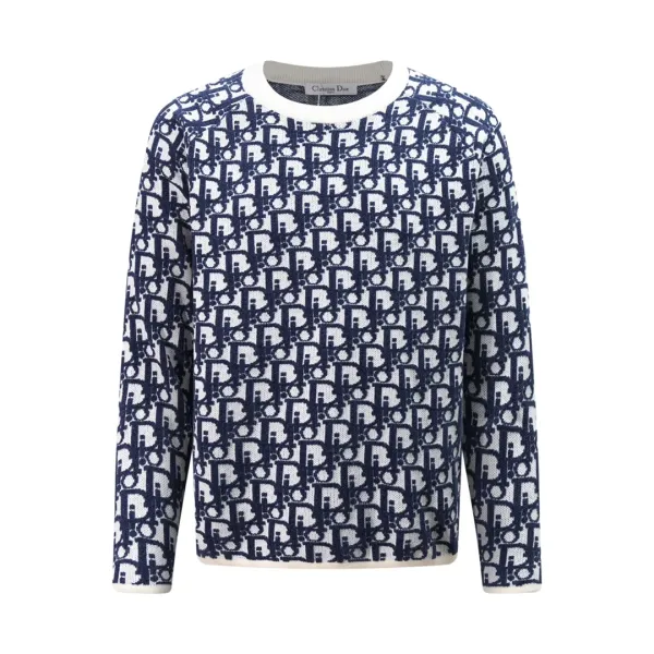 Gucci GG Monogram Knit Sweater Gray - 12