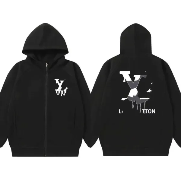 Design Rainbow Lightning Hoodie Black - 17