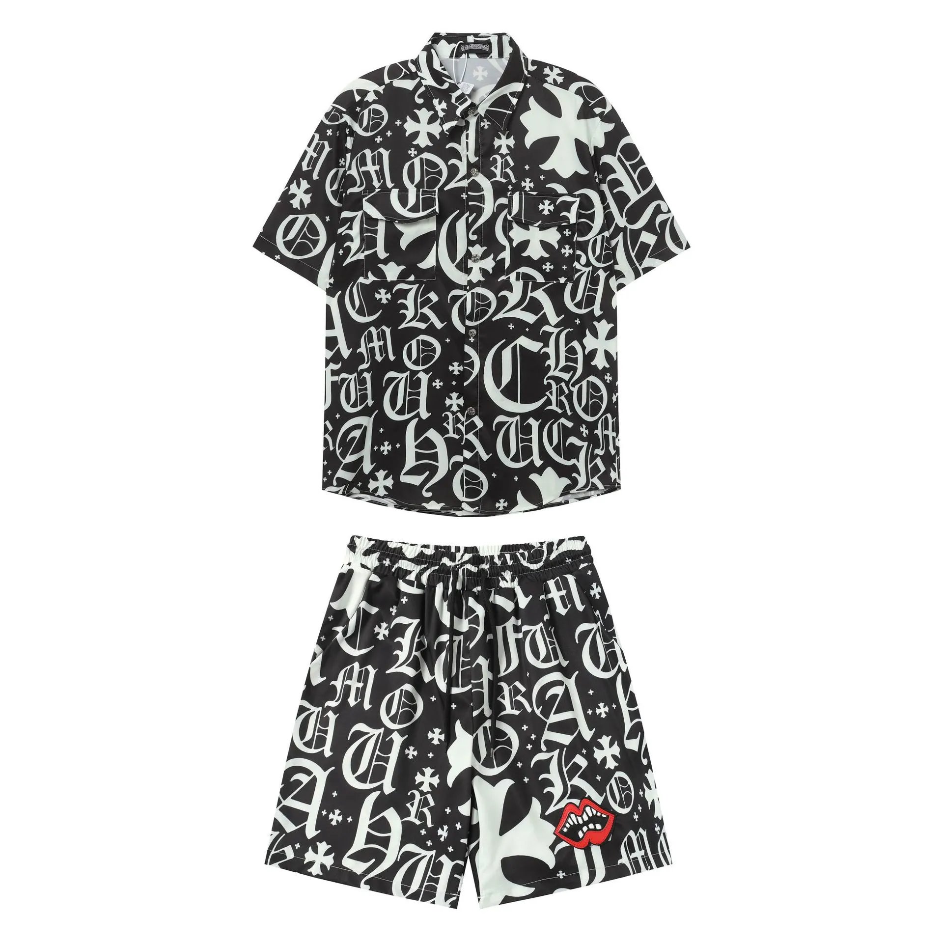 Chrome Hearts Matching Sets Short-Sleeve Printed Shirt and Shorts Set image 2