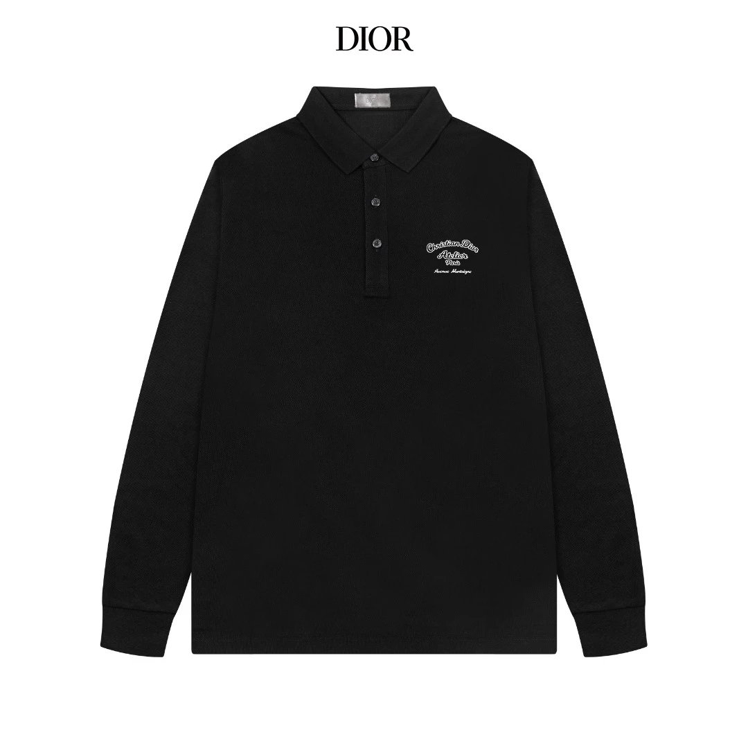 Dior Christian Dior Couture Long Sleeve Polo White Polo Shirt - 7
