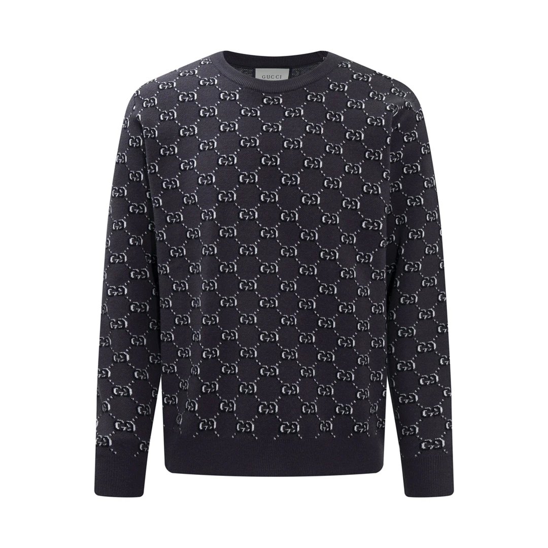 Gucci GG Monogram Knit Sweater Black