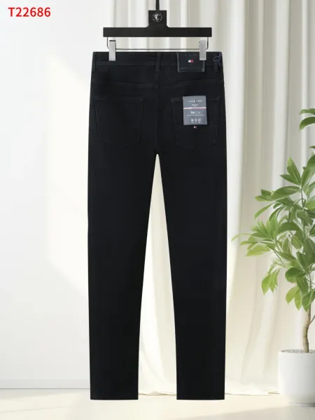 Design Brioni Black Slim Fit Jeans - 7