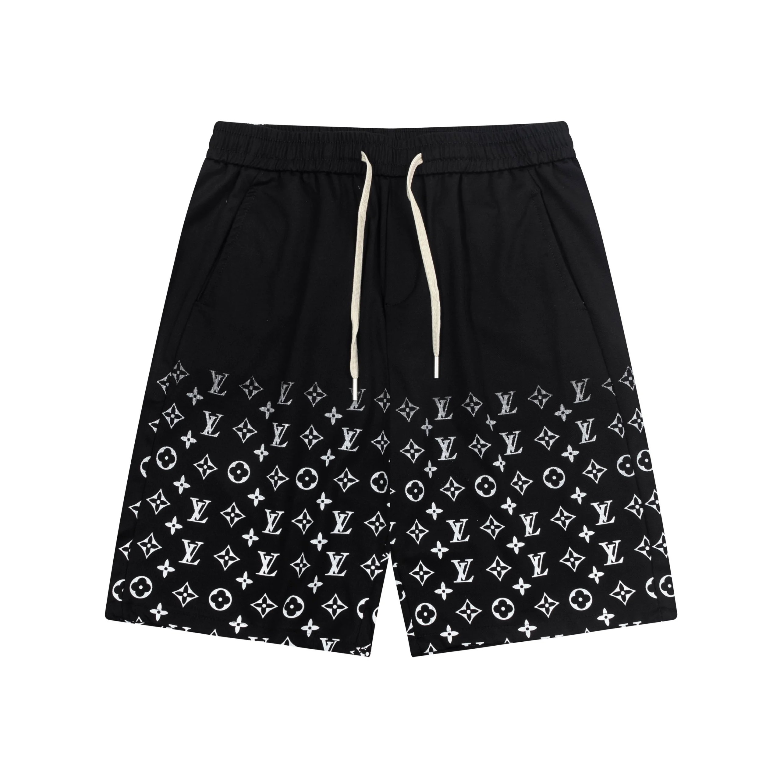 Loewe Chain Print Drawstring Shorts Gray - 10