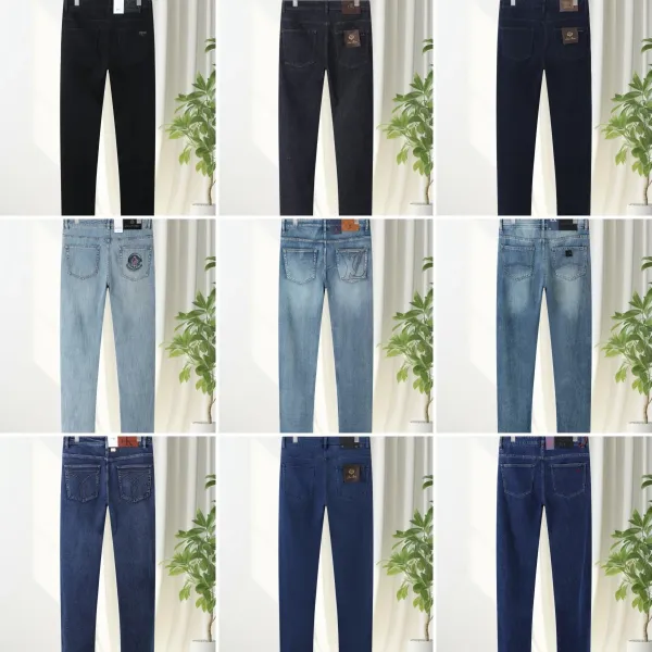 Design Brioni Black Slim Fit Jeans - 3