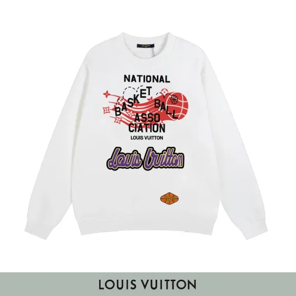 Louis Vuitton Logo Print Black Sweatshirt Sweater - 9