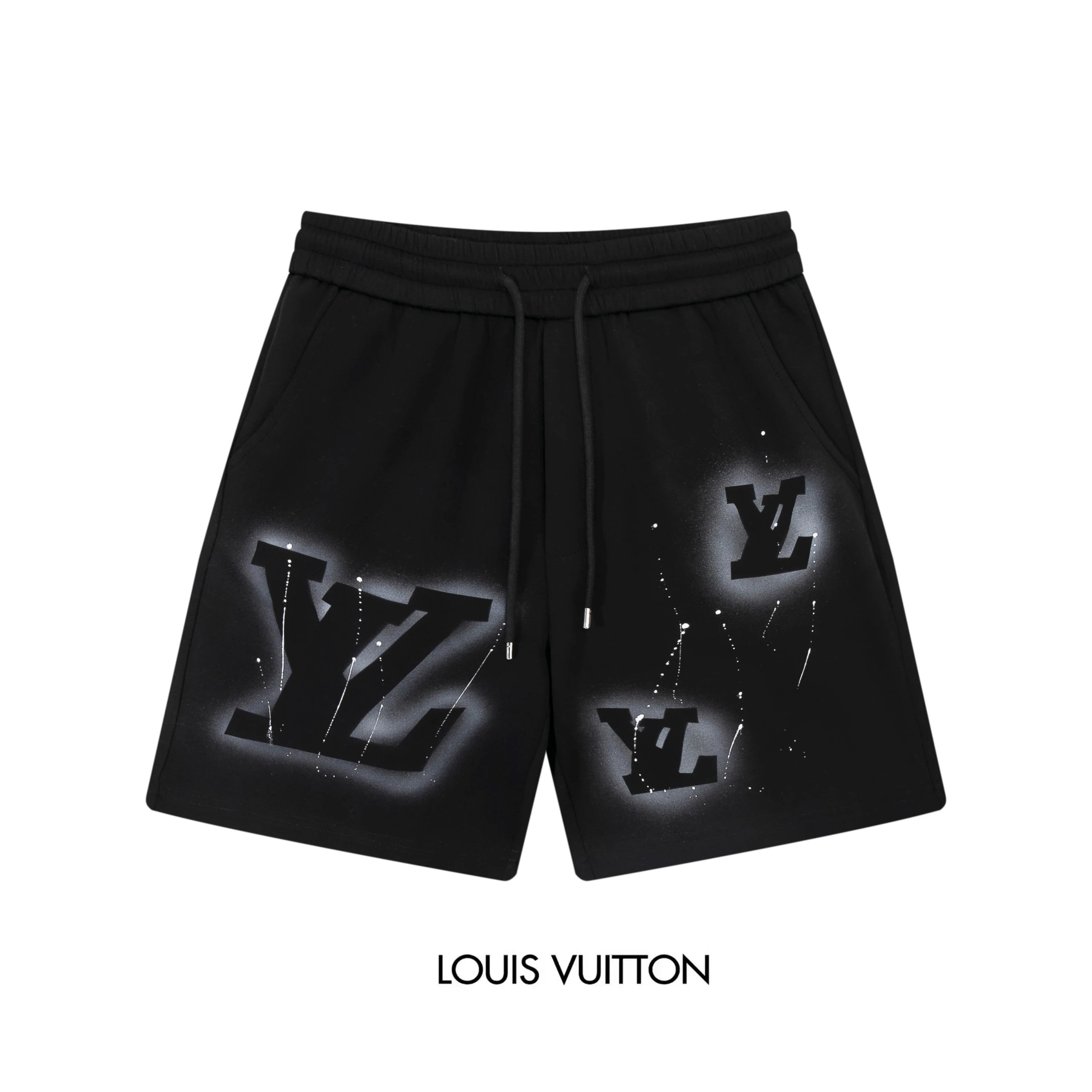 Loewe Chain Print Drawstring Shorts Gray - 6