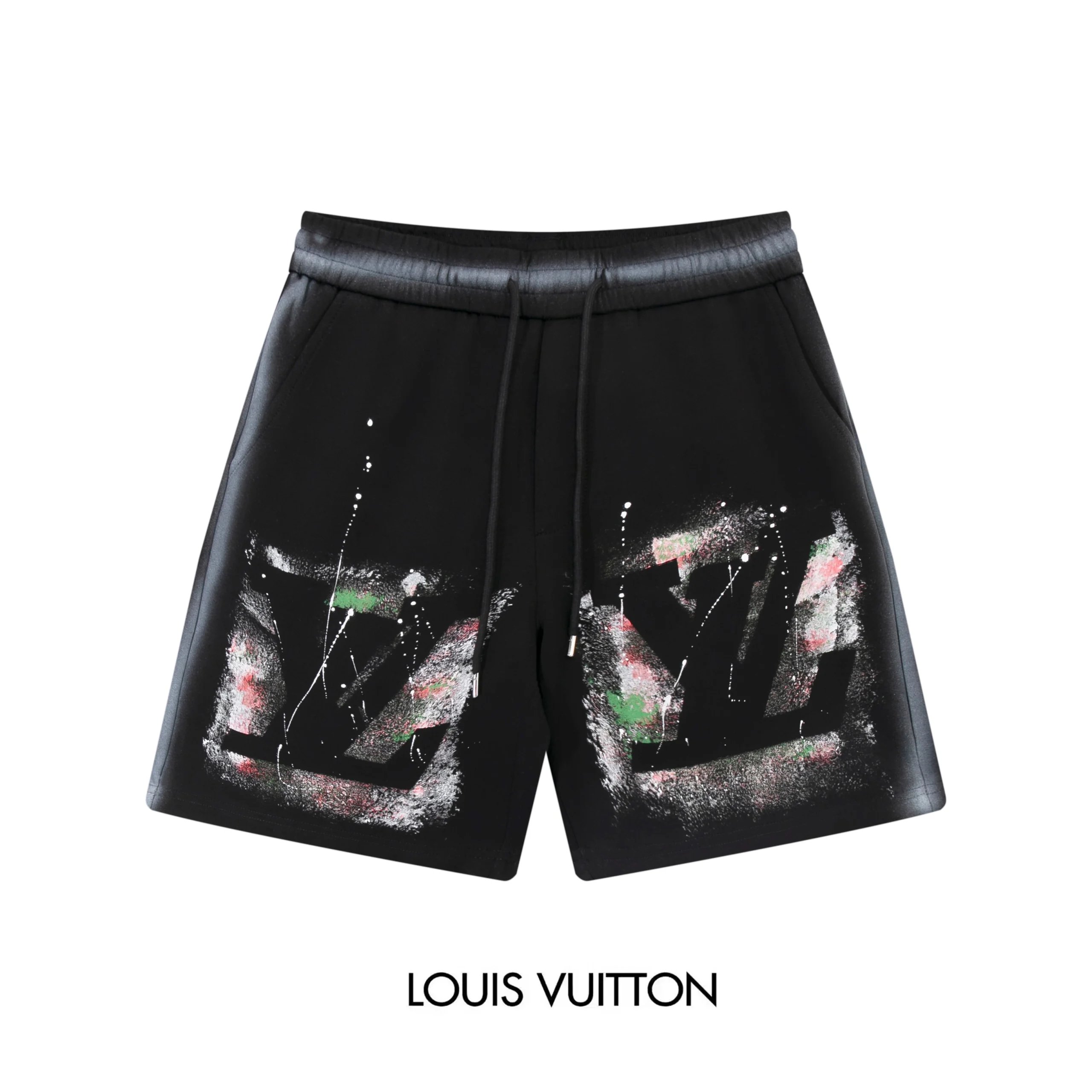 Loewe Chain Print Drawstring Shorts Gray - 5