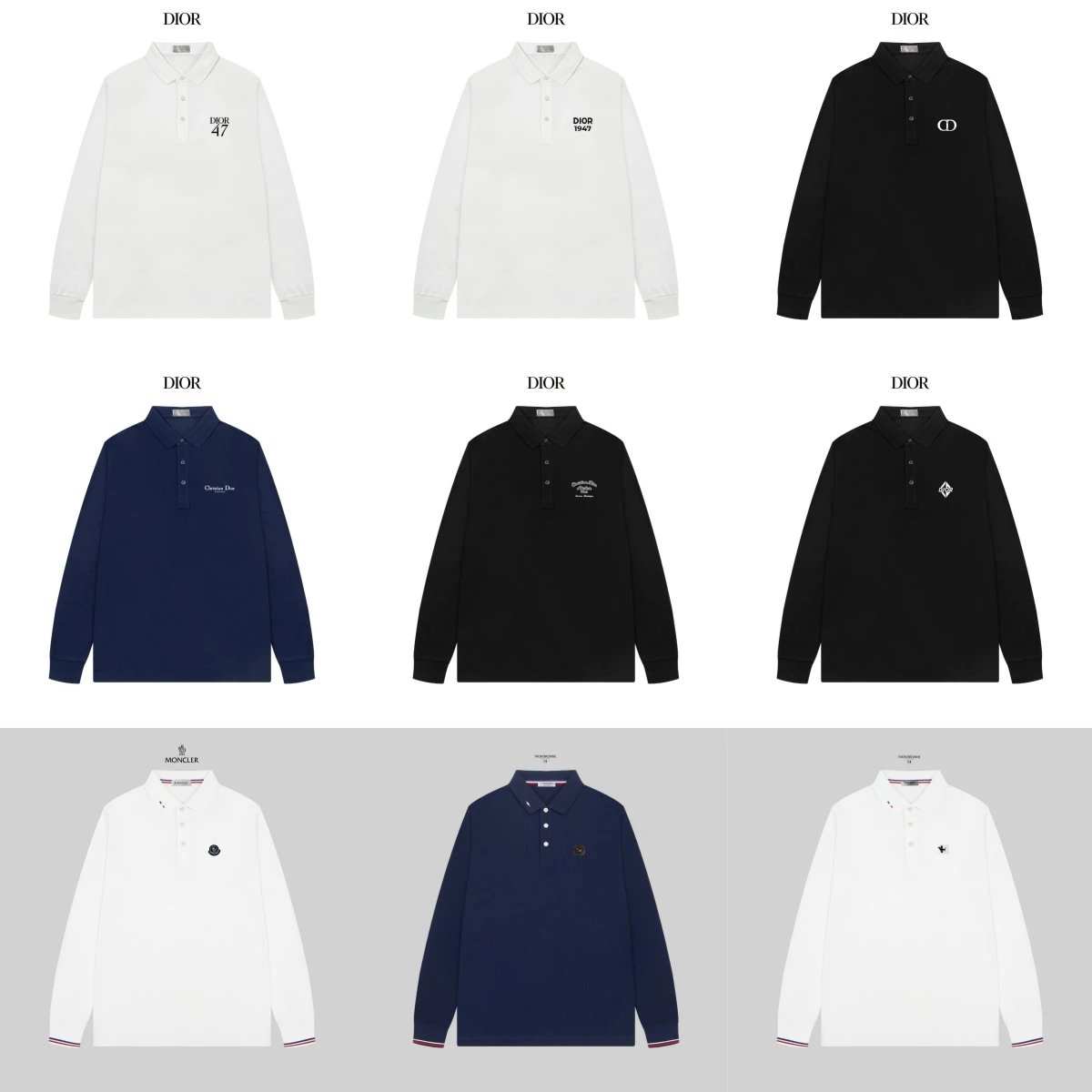 Dior Christian Dior Couture Long Sleeve Polo White Polo Shirt - 3