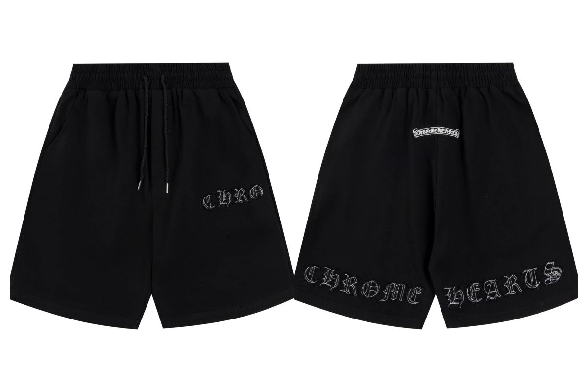 Chrome Hearts Embroidered Shorts Black