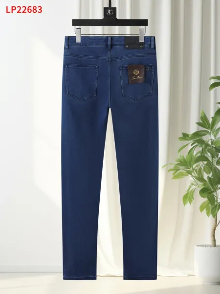 Loro Piana Jeans Navy Blue Slim Fit Denim - 1