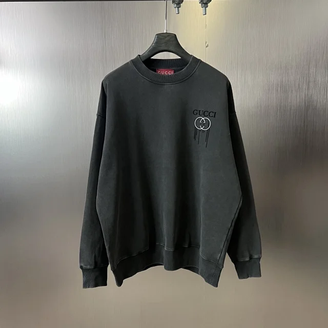Gucci Tracksuits Crewneck sweatshirt and drawstring straight-leg pants set with logo print product detail image 6