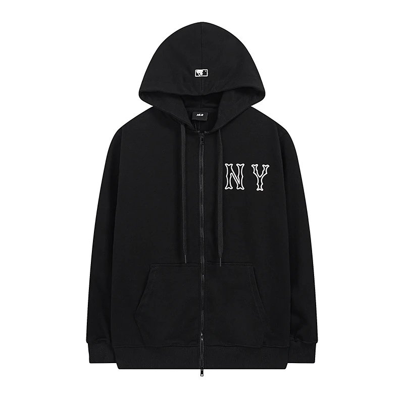 MLB New York Yankees All-Over Logo Light Blue Hoodie - 14