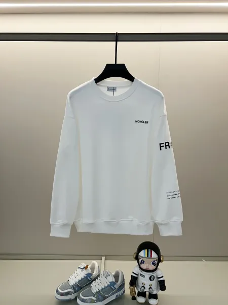 Moncler x Fragment Design White Graphic Sweatshirt Hoodie - 1