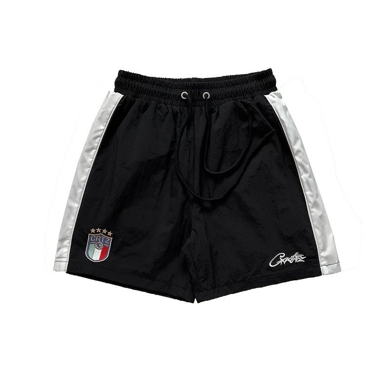 Design Cargo Shorts with Rhinestone Floral Embellishment Denim Shorts - 6