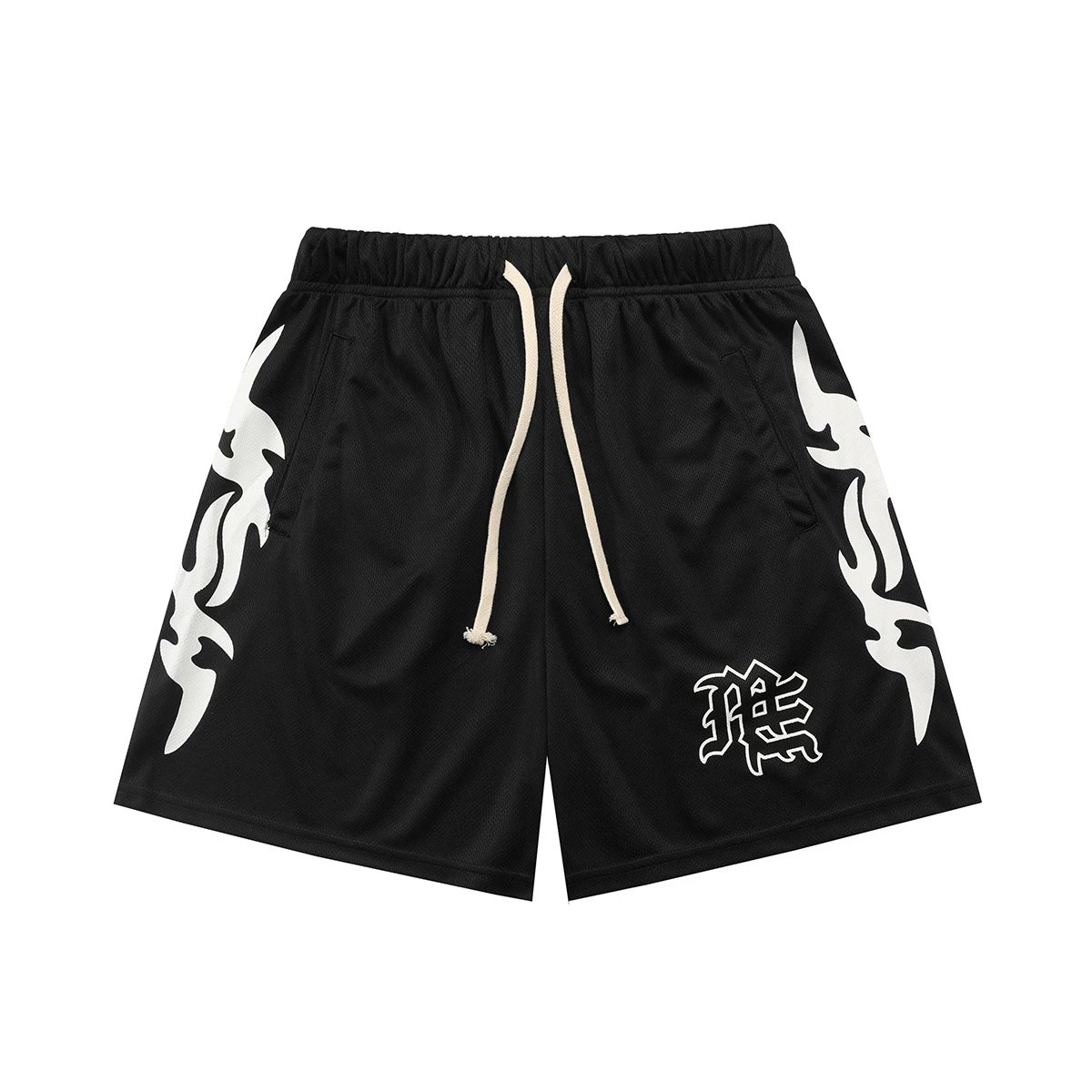 Design Cargo Shorts with Rhinestone Floral Embellishment Denim Shorts - 5