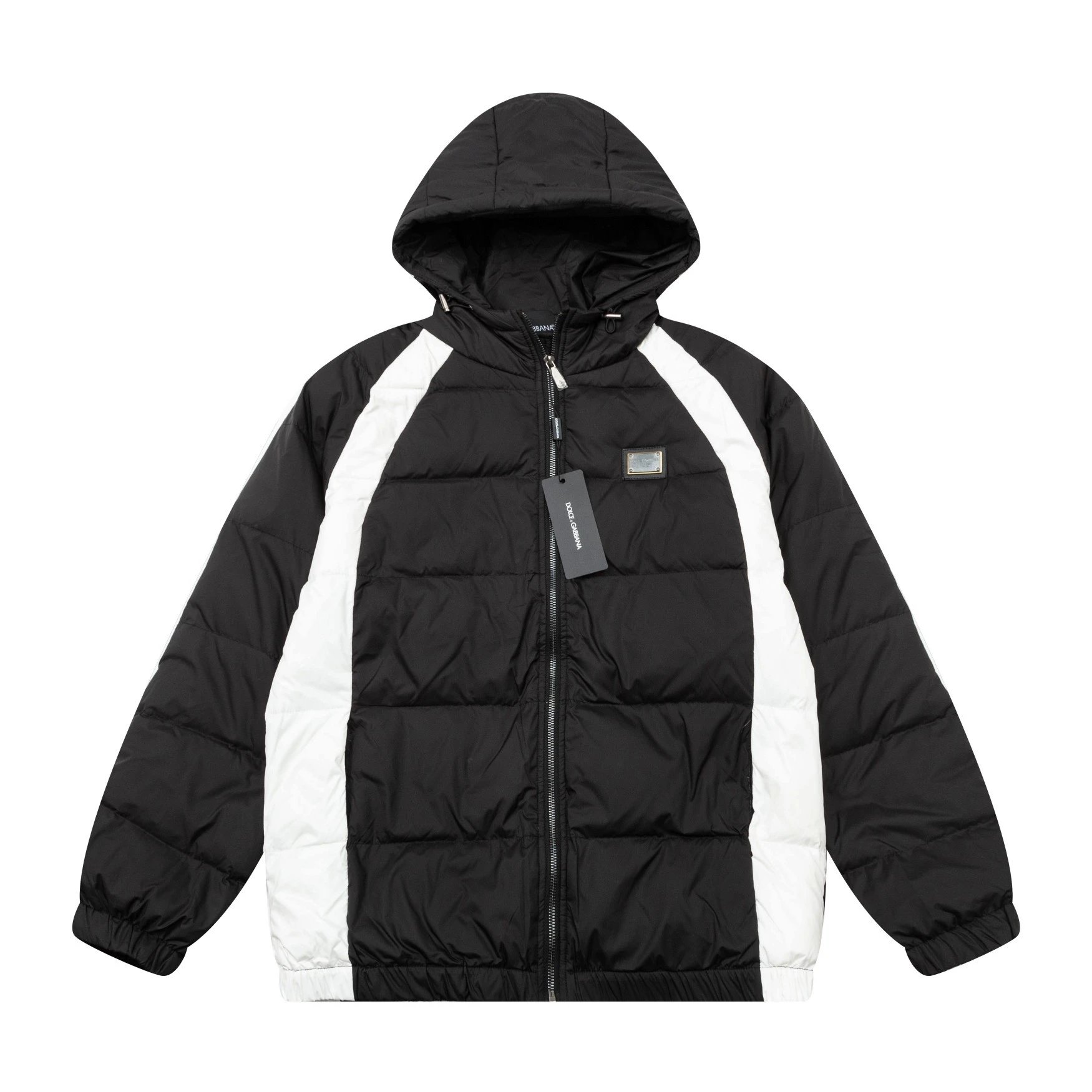Dior CD Monogram All-Over Print Puffer Jacket in Dark Gray Down Jacket - 12