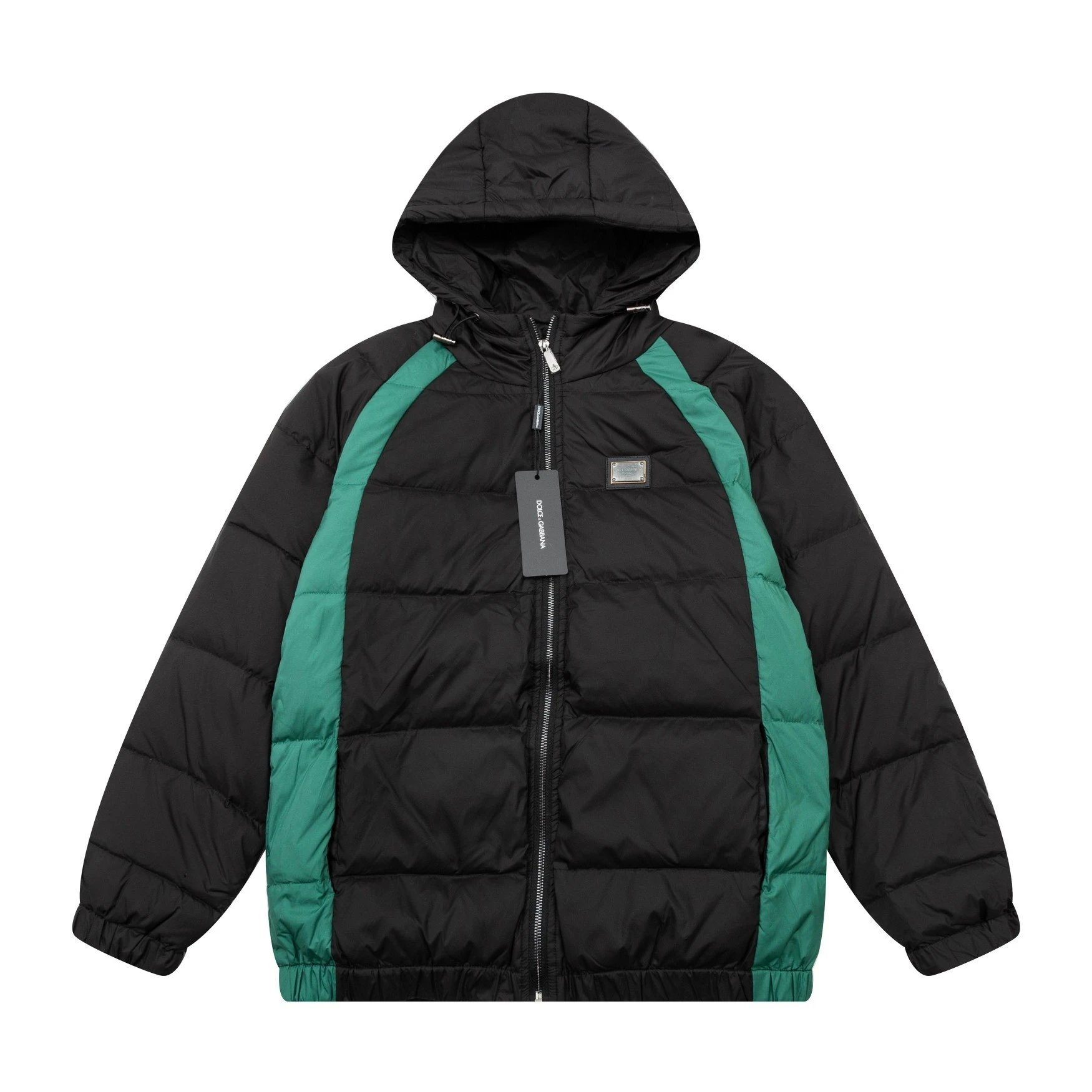 Dior CD Monogram All-Over Print Puffer Jacket in Dark Gray Down Jacket - 11