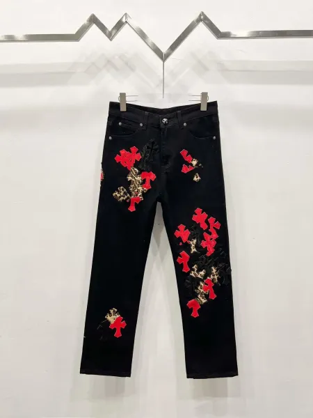 Chrome Hearts Cross Patch Black Workwear Pants - 4