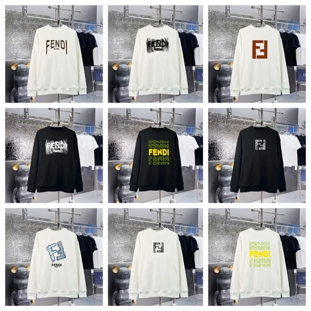 Fendi Hoodies & Sweatshirts Crewneck logo-print sweatshirt product detail image 1