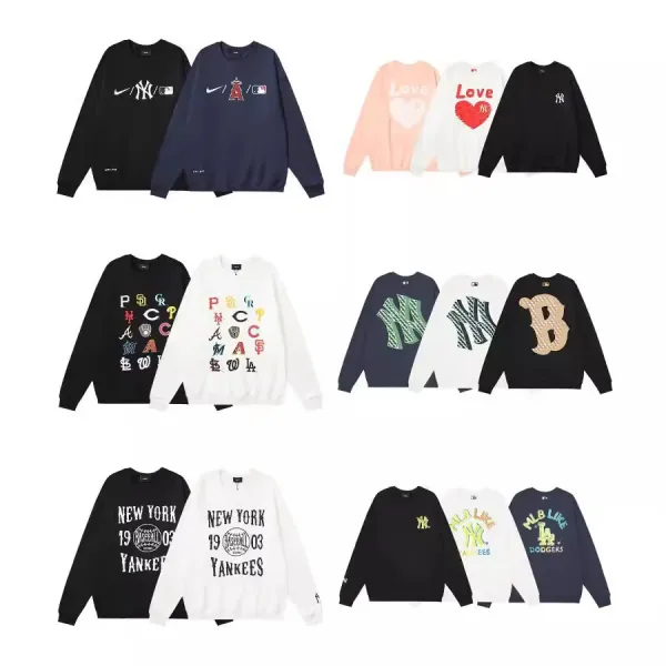 MLB x New York Yankees Graphic Crewneck Sweatshirt White Hoodie - 3
