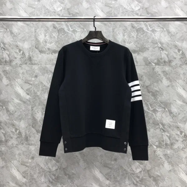 Thom Browne 4-Bar Stripe Black Sweatshirt and Sweatpants Set - 9
