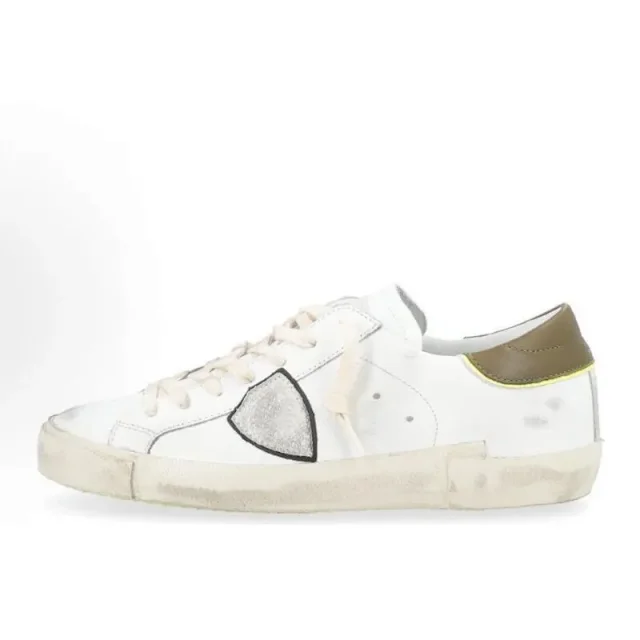 Philippe Model Sneakers Distressed low-top with shield side patch product detail image 11