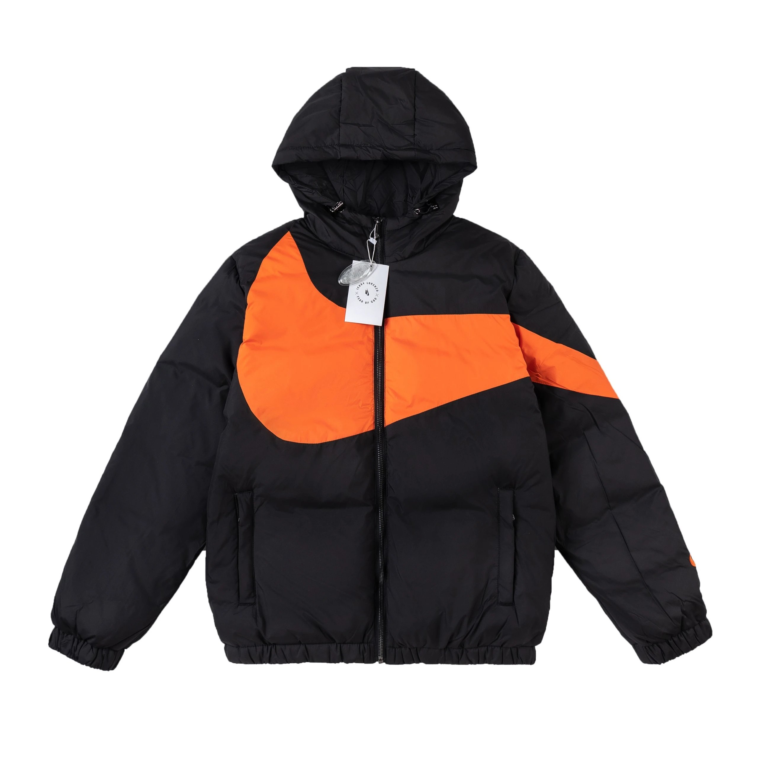 Dior CD Monogram All-Over Print Puffer Jacket in Dark Gray Down Jacket - 14