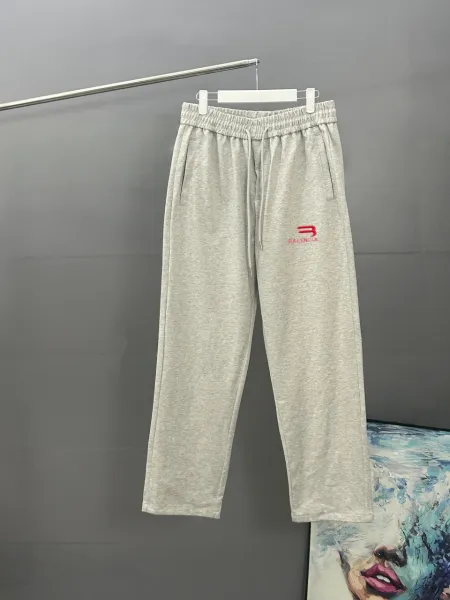 Balenciaga Logo Sweatpants Gray - 1