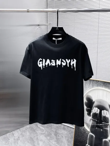 Givenchy Dripping Logo Black T-Shirt - 8