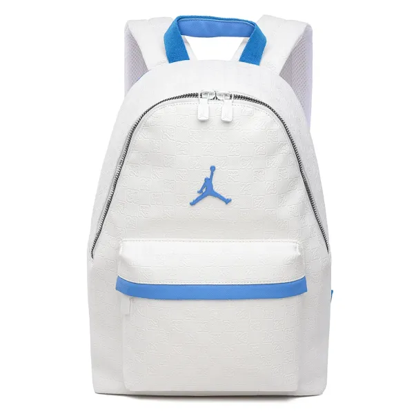 Air Jordan Jumpman Logo Embossed White and University Blue Backpack - 1