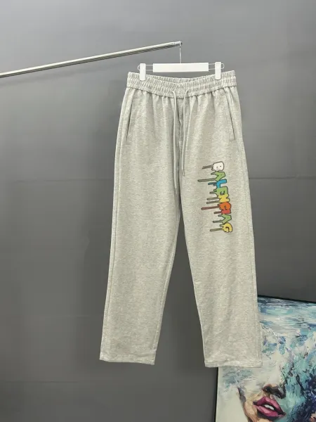 Design Sweatpants Gray with Red Logo - 5