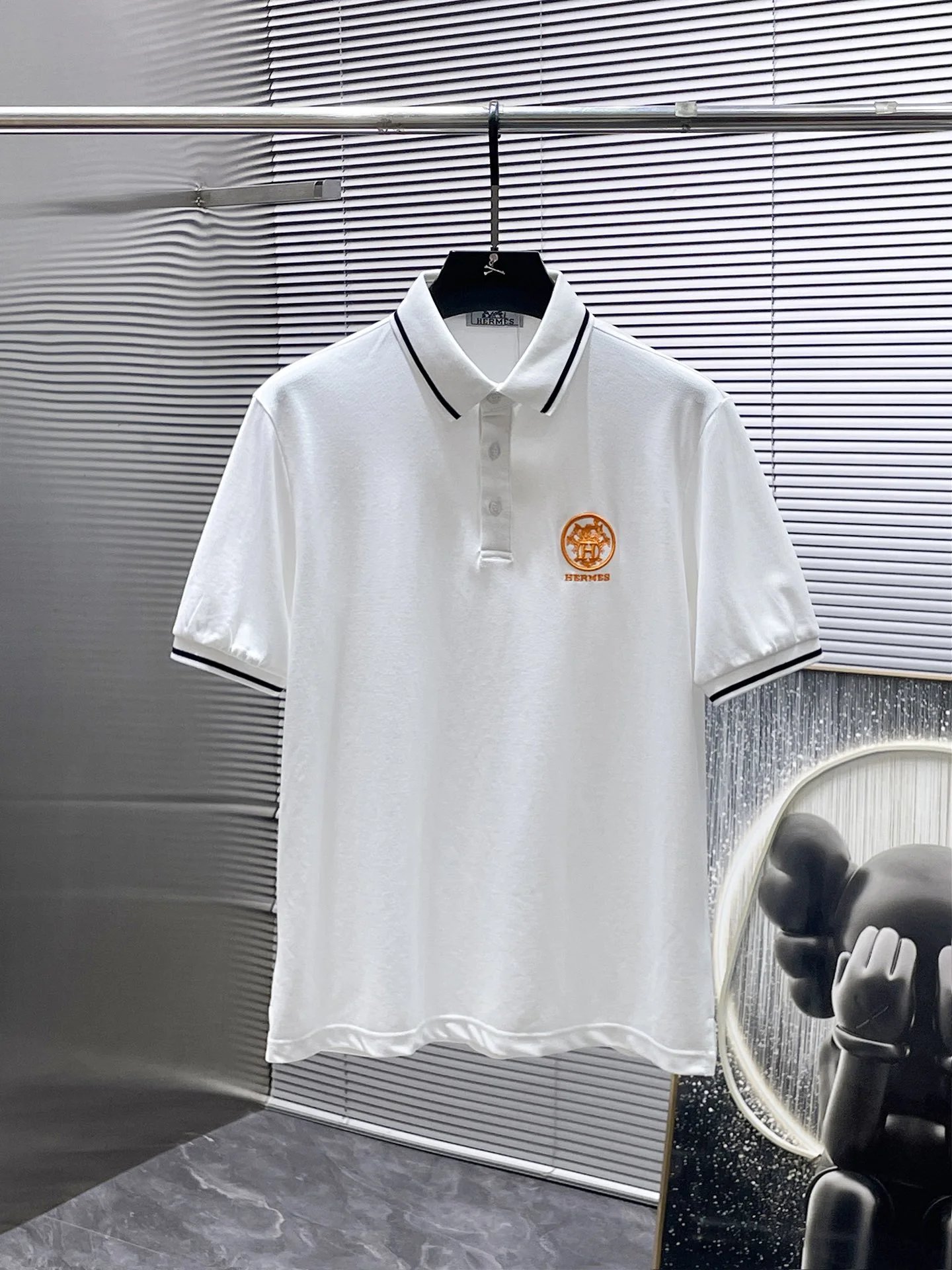 Dior CD Diamond Polo Black Polo Shirt - 8