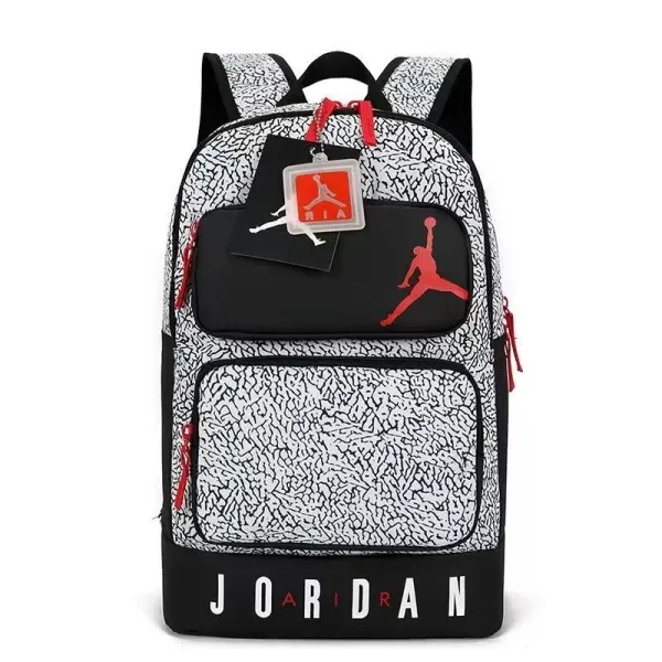 Air Jordan Elephant Print Backpack Black / White / Red - 1
