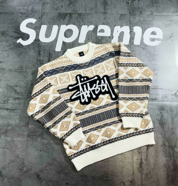 The North Face Fair Isle Knit Sweater Cream / Black - 9