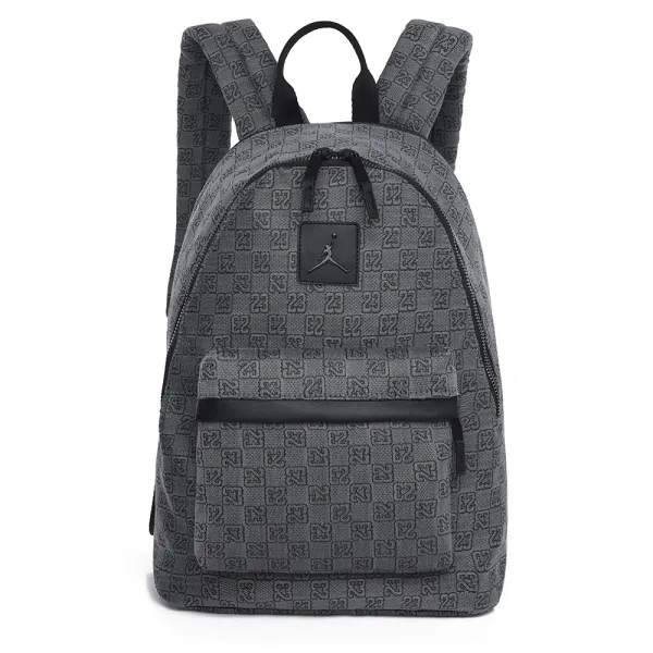 Air Jordan Monogram Print Backpack Gray - 1