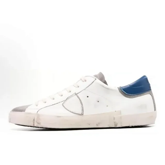 Philippe Model Sneakers Distressed low-top with shield side patch product detail image 13