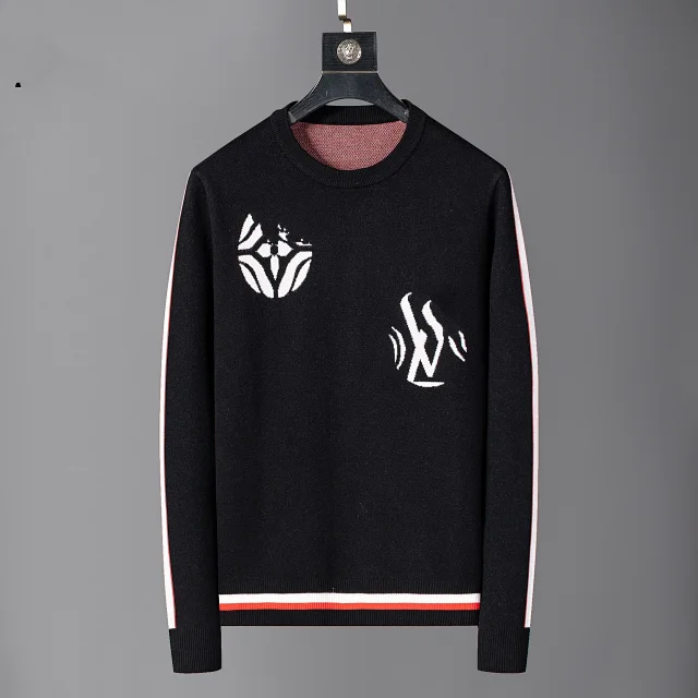 Louis Vuitton Knitwear Crewneck intarsia knit sweater product detail image 12