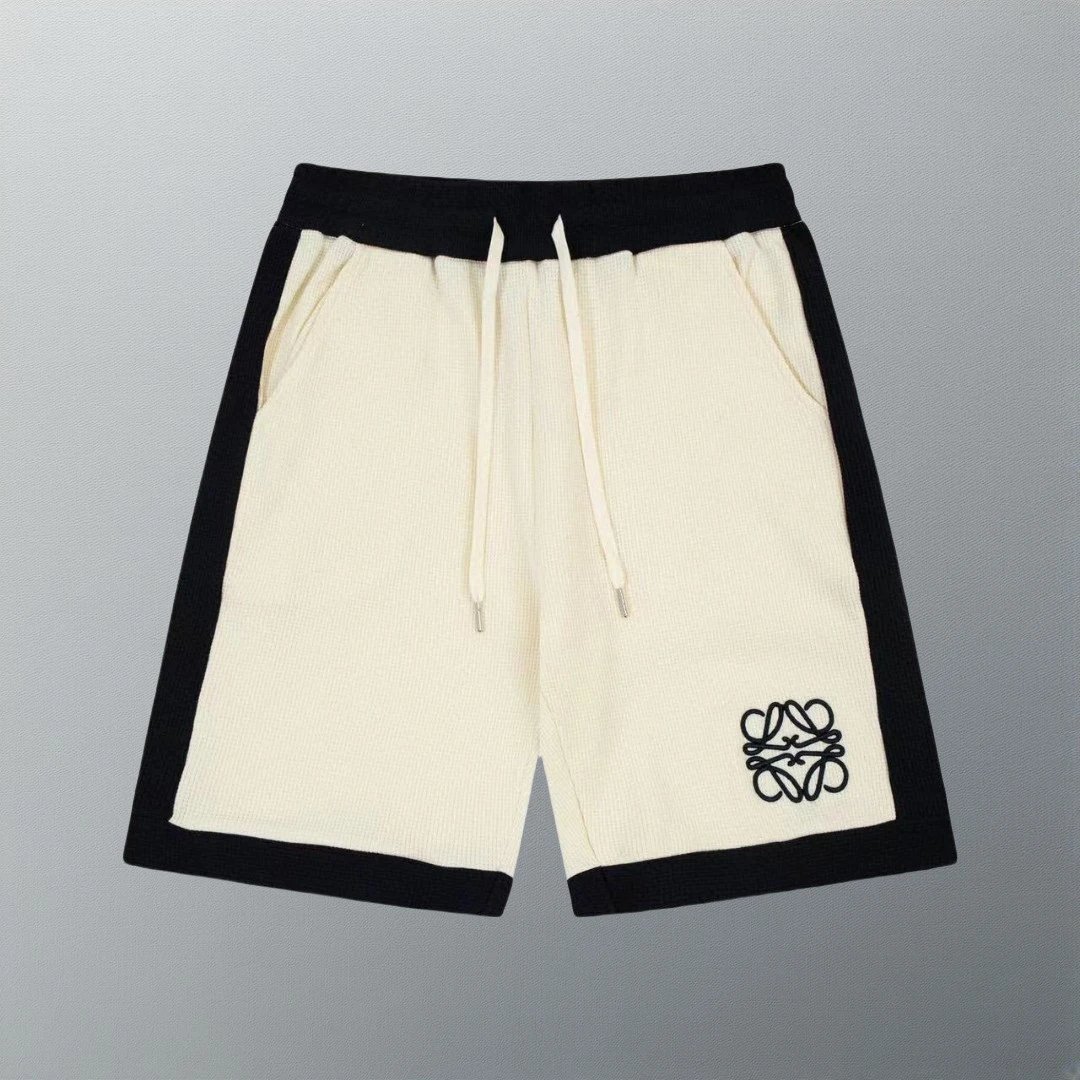 Loewe Anagram Embroidered White Sweat Shorts - 14