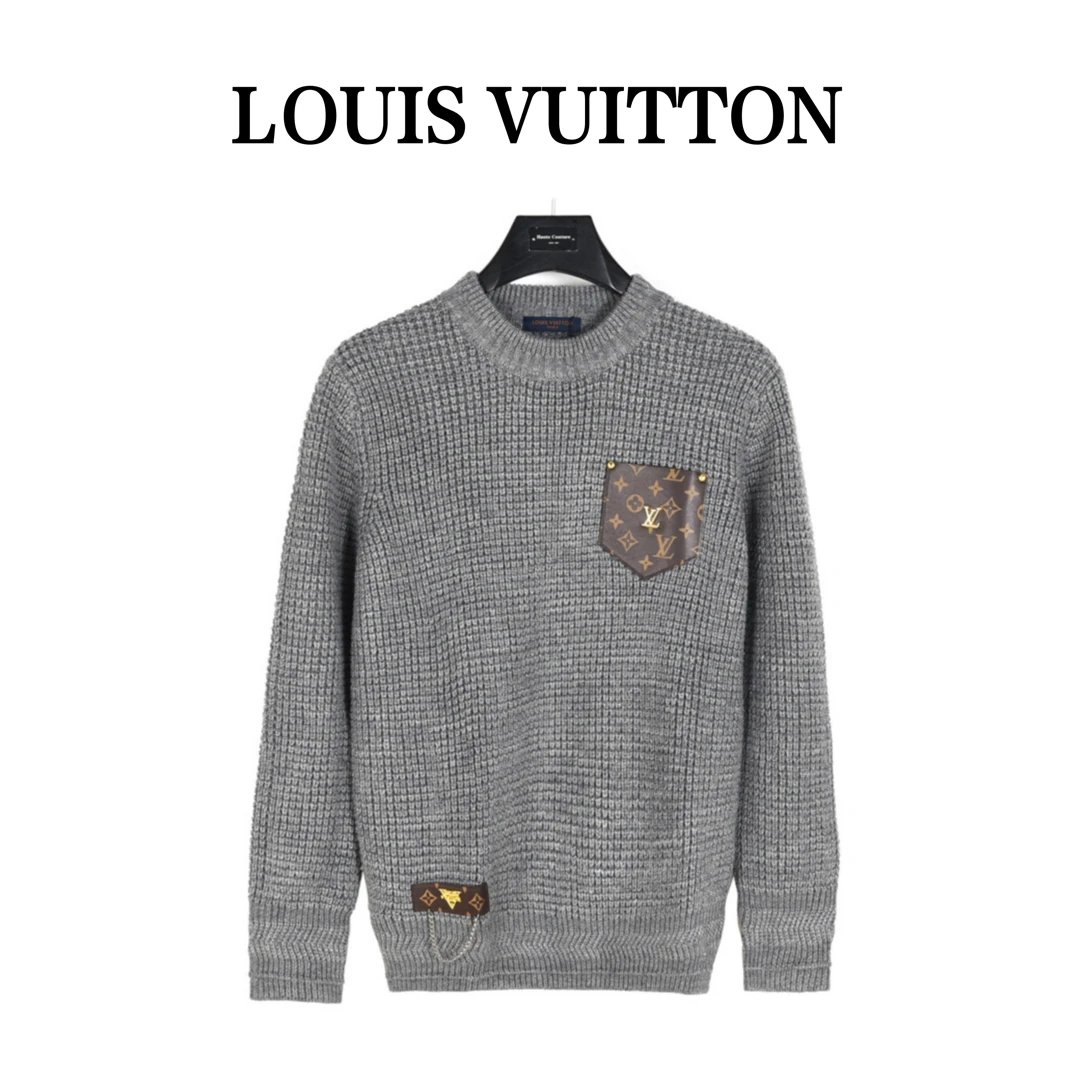 Prada Logo Patch Ribbed Knit Sweater Black - 15