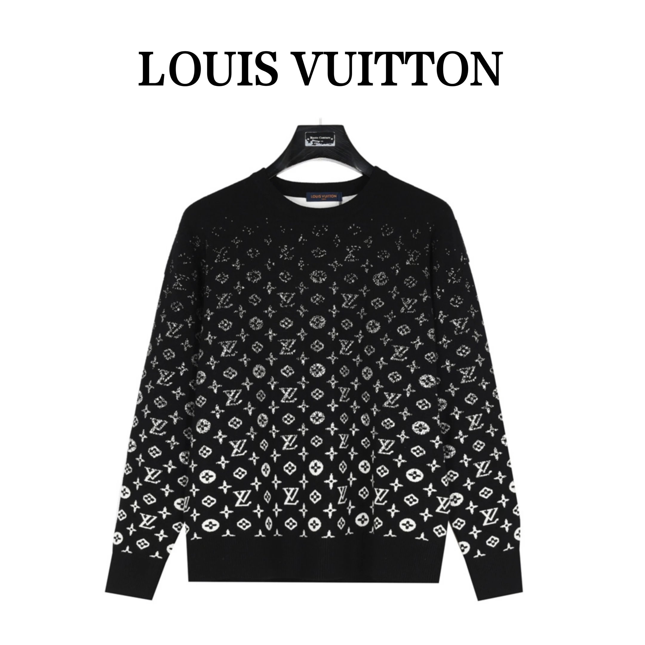 Prada Logo Patch Ribbed Knit Sweater Black - 13