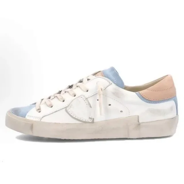 Philippe Model Sneakers Distressed low-top with shield side patch product detail image 12