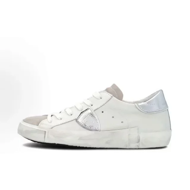 Philippe Model Sneakers Distressed low-top with shield side patch product detail image 8
