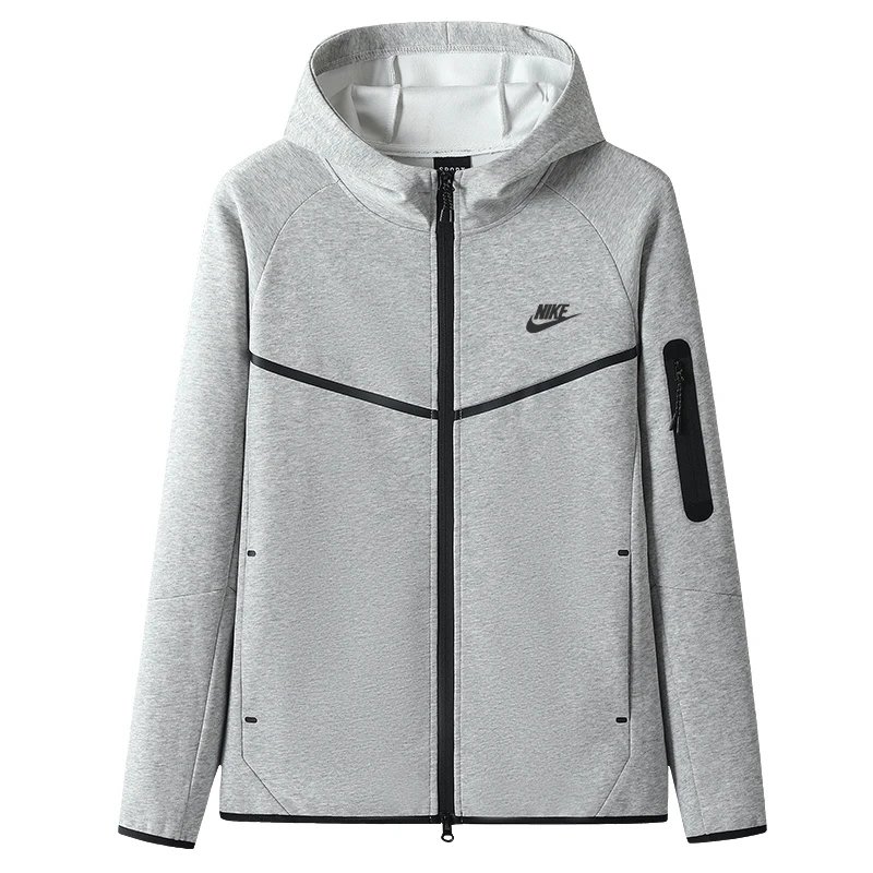 Nike Tech Fleece Windrunner Hooded Jacket Gray Outerwear