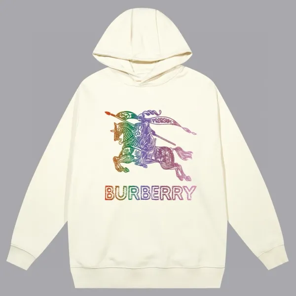 Burberry Logo Hoodie Black - 4