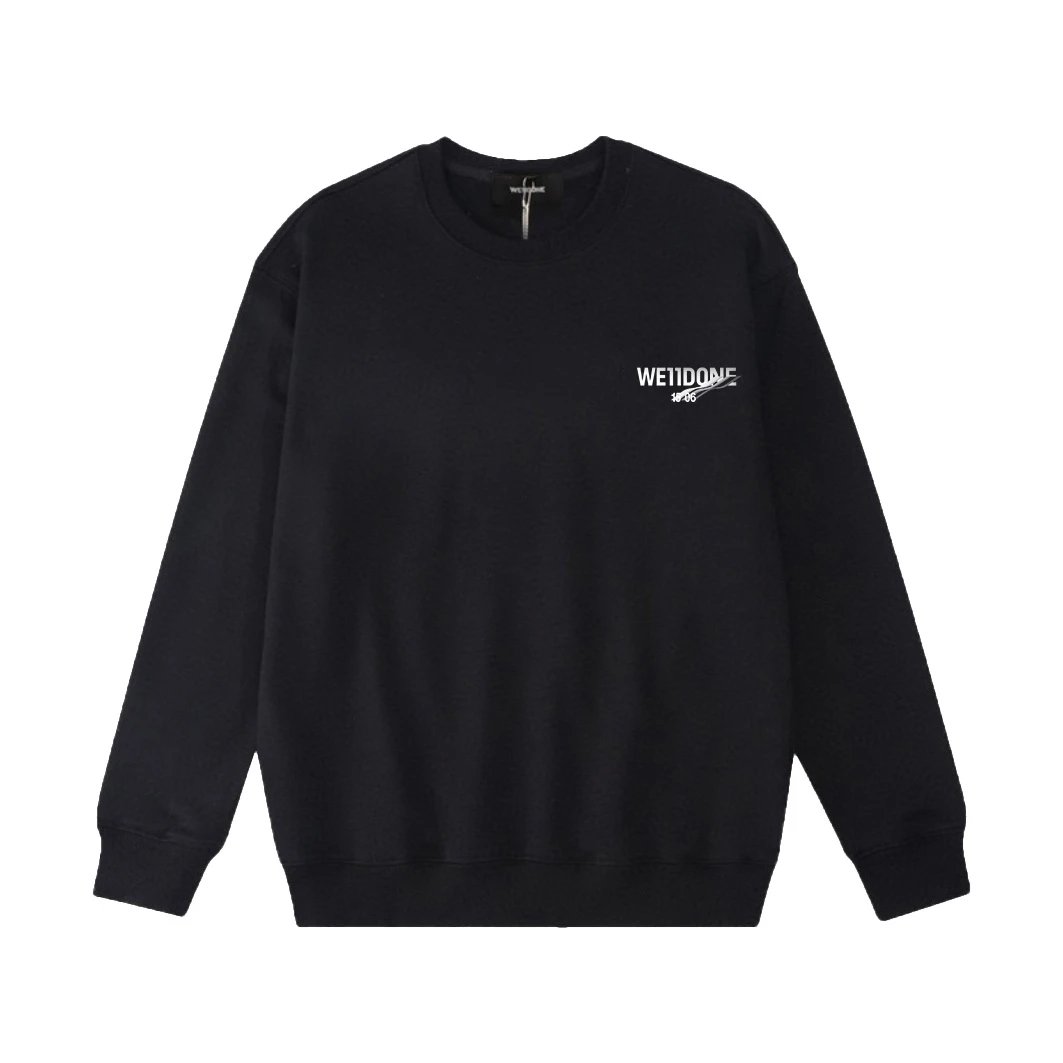 Design Welldone Logo Graphic Sweatshirt White Hoodie - 15