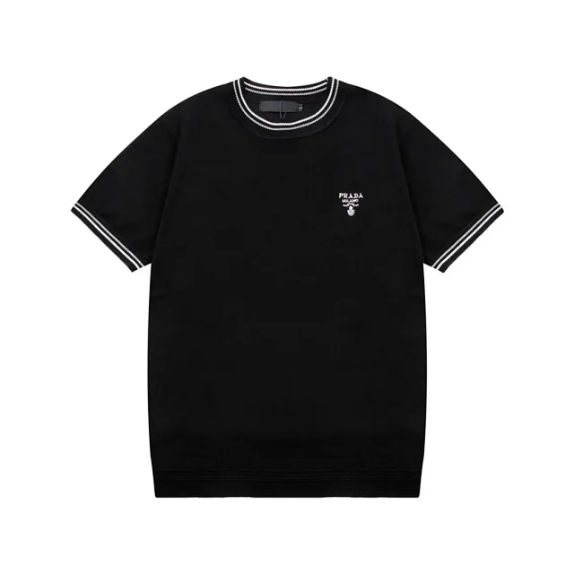Fendi Knitwear Short-Sleeve Crewneck Knit Sweater product detail image 4