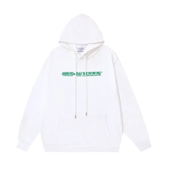 Off-White Industrial Logo Hoodie White - 1